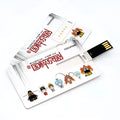 Creative gift USB flash drive in plastic business card shape with write protection switch