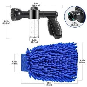 Plastic high-pressure foam kettle water gun for garden watering and car washing with quick connector