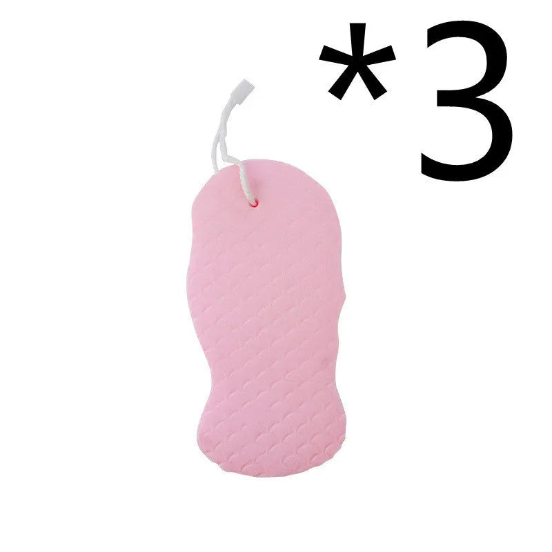 3D fish scale body rubbing sponge in pink, soft exfoliating bath ball for shower