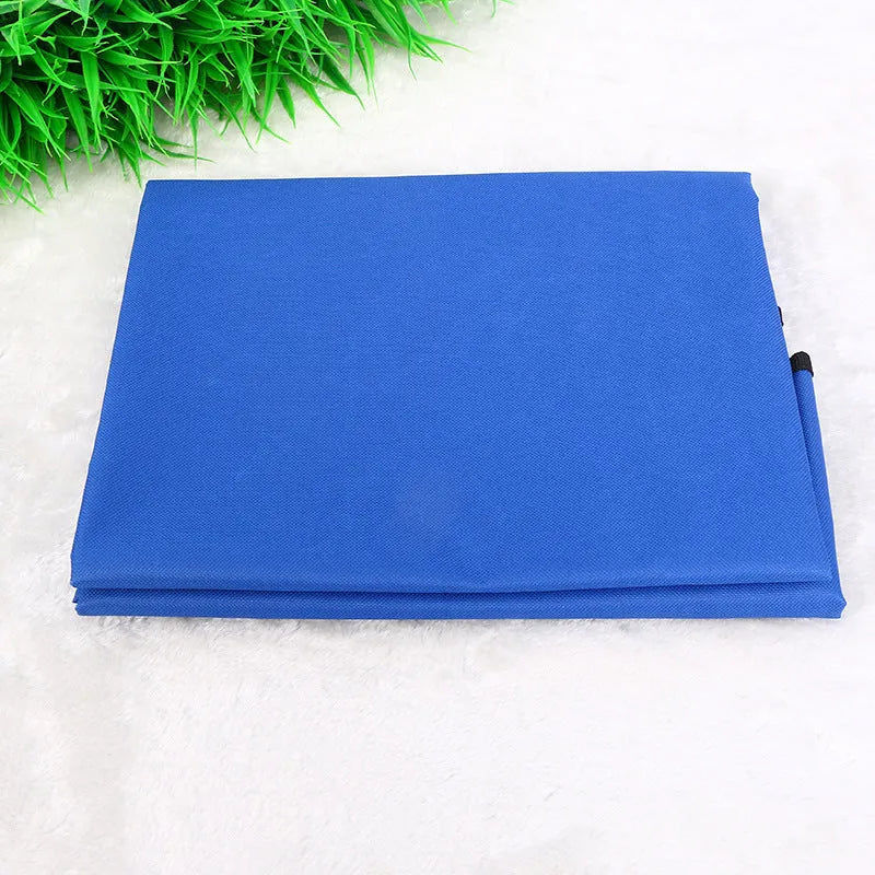 Square black waterproof car pet pad for dogs and cats on a vehicle seat