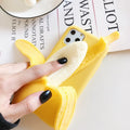 Banana design IMD plastic back cover case for iPhone models from iPhone 6 to iPhone 13 Pro Max