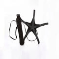Black football juggling belt training equipment with rotating design for solo practice