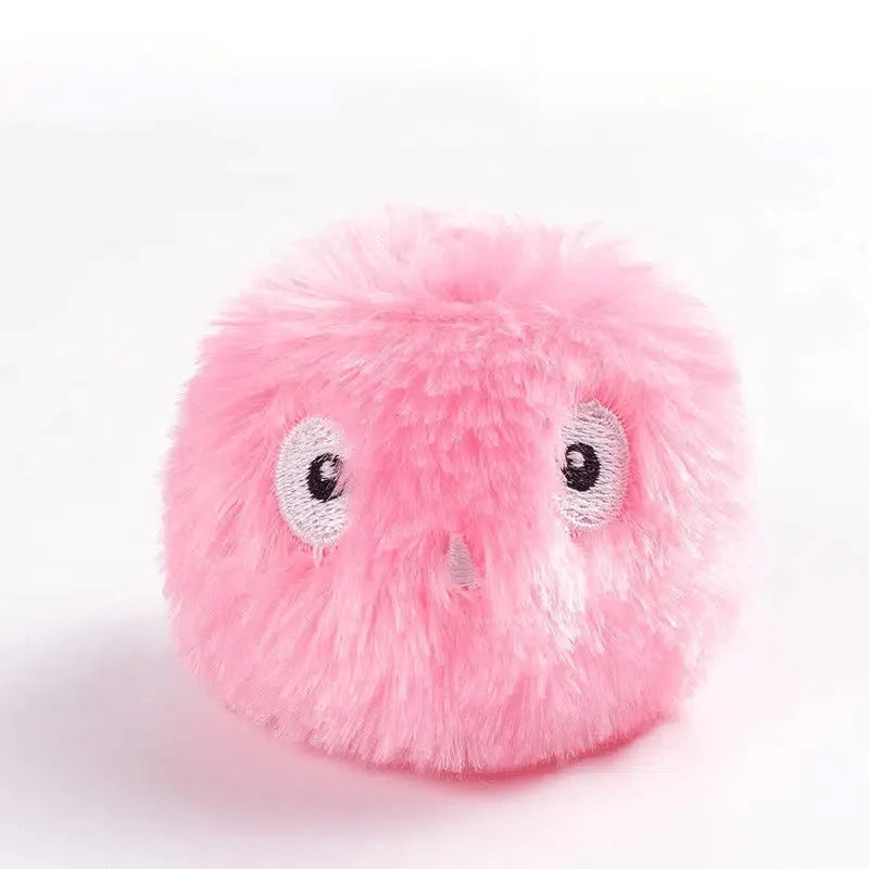 55mm colourful pet toy ball that makes animal sounds when touched by pets