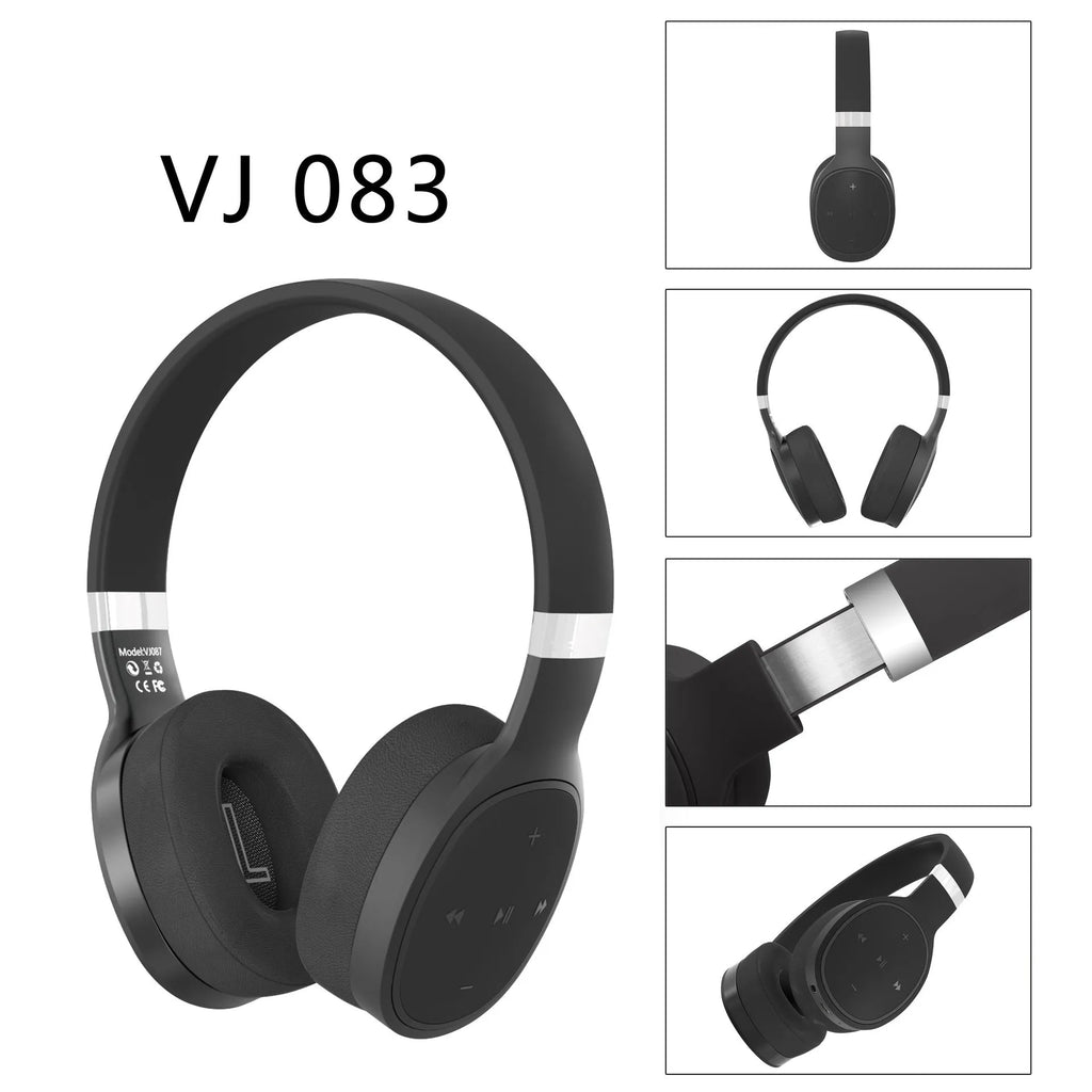 Wireless Bluetooth headset in available colours showing 40mm speaker drivers and Bluetooth 5.0 connectivity