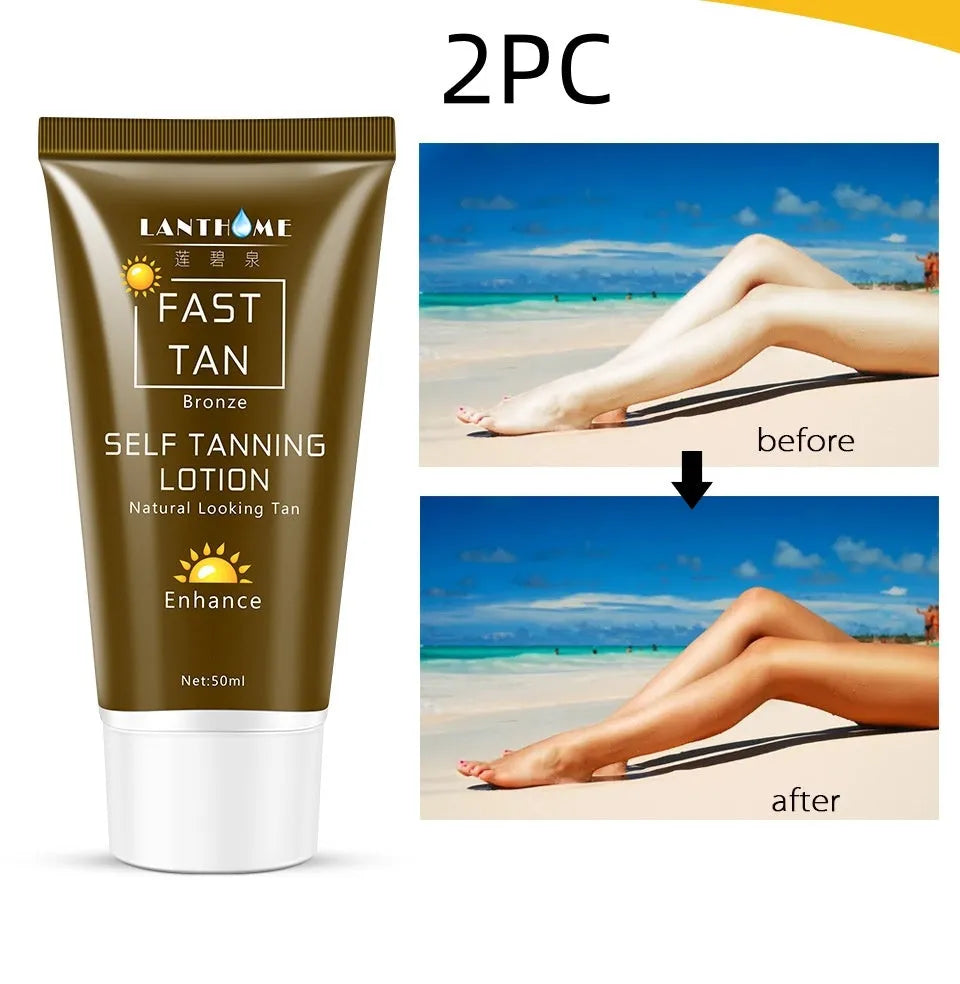 50ml brown tanning cream body lotion, 63g item weight, available in 1, 2, 3 or 5 piece packs