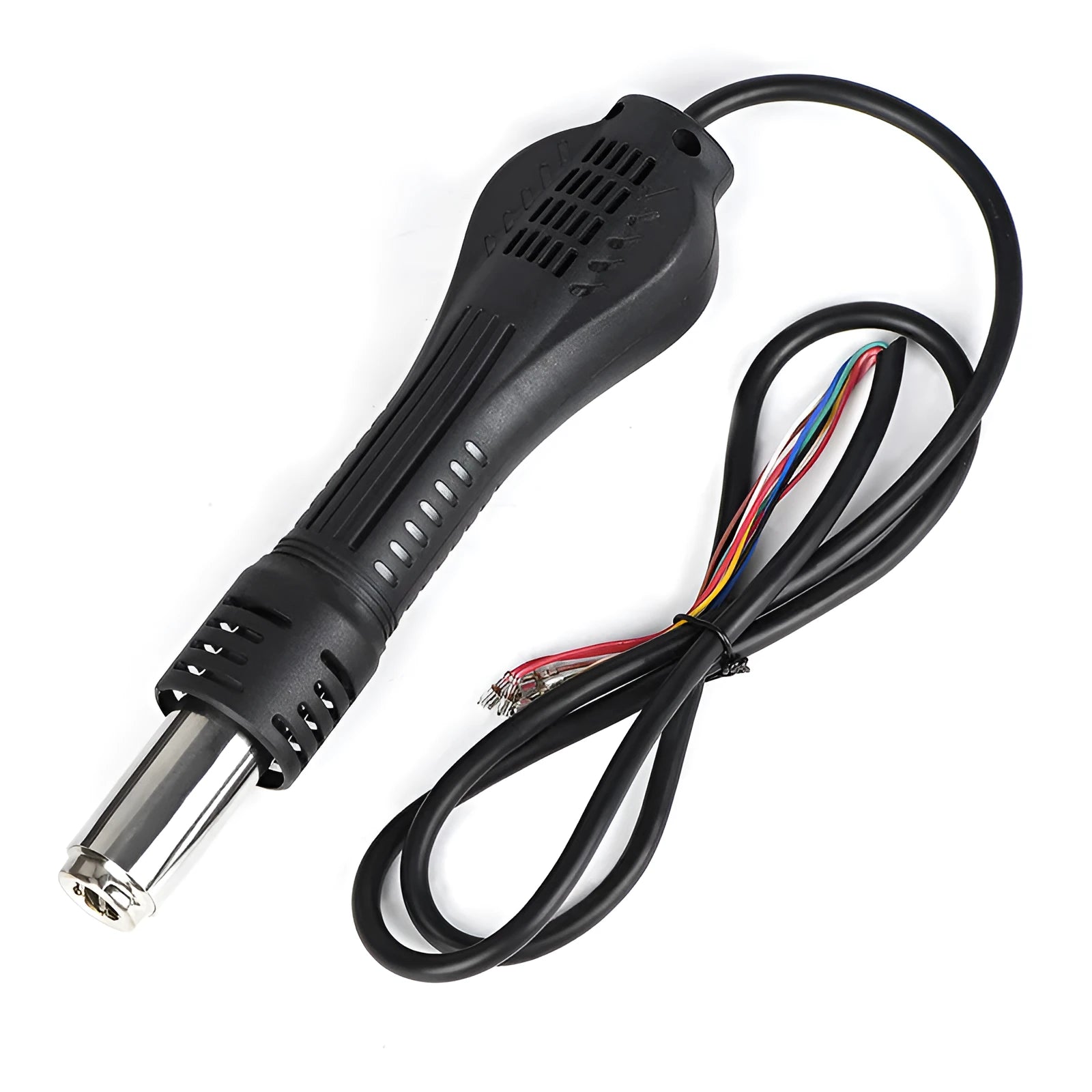 Black constant temperature hot air gun handle for desoldering station with 700W power and adjustable heat