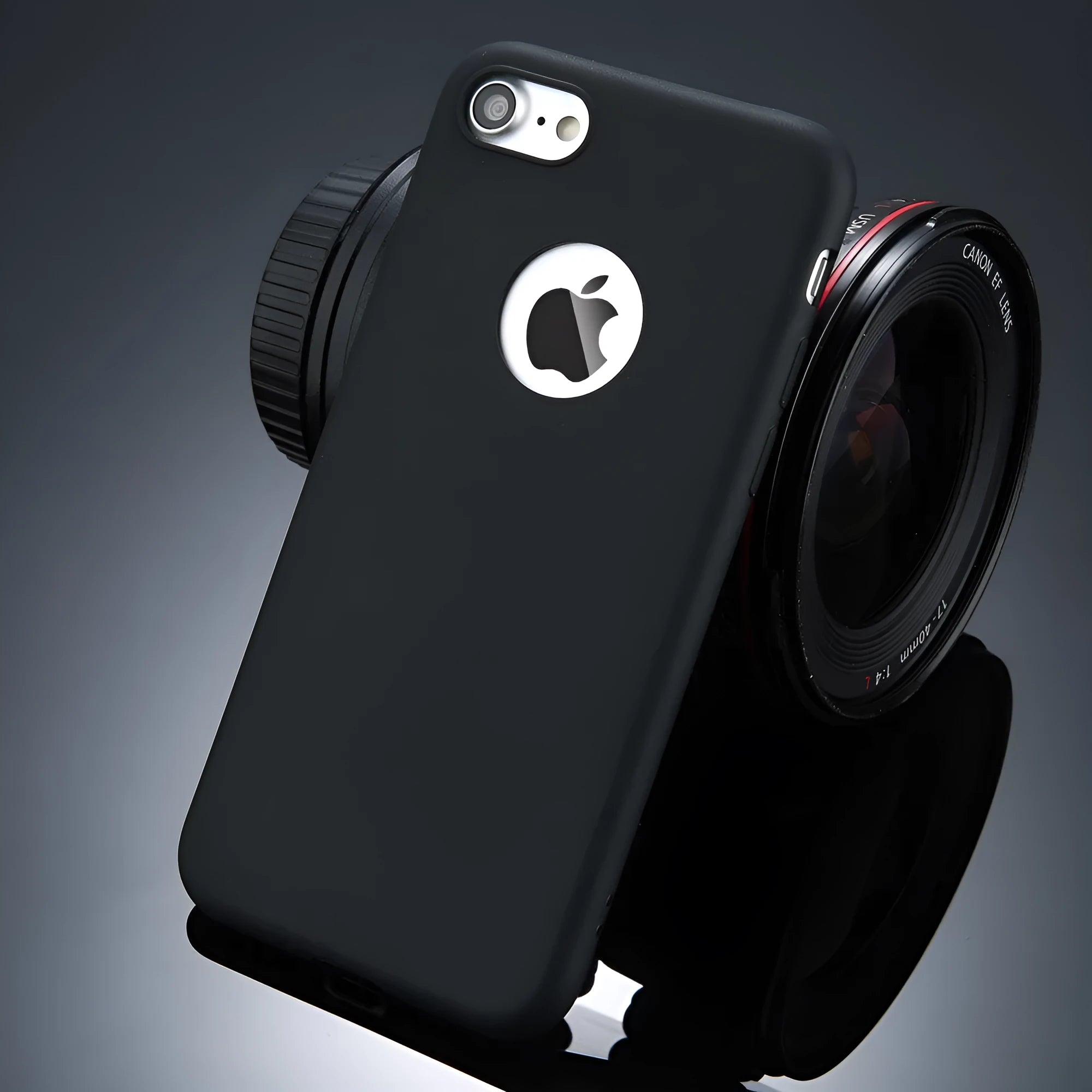 Candy colour soft silicone TPU phone case for iPhone, shown in various colours.