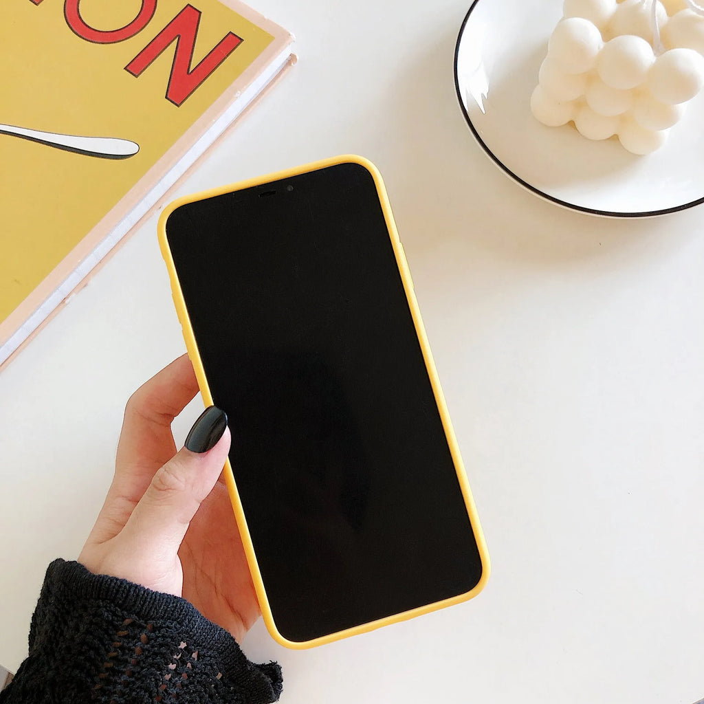 Banana design IMD plastic back cover case for iPhone models from iPhone 6 to iPhone 13 Pro Max