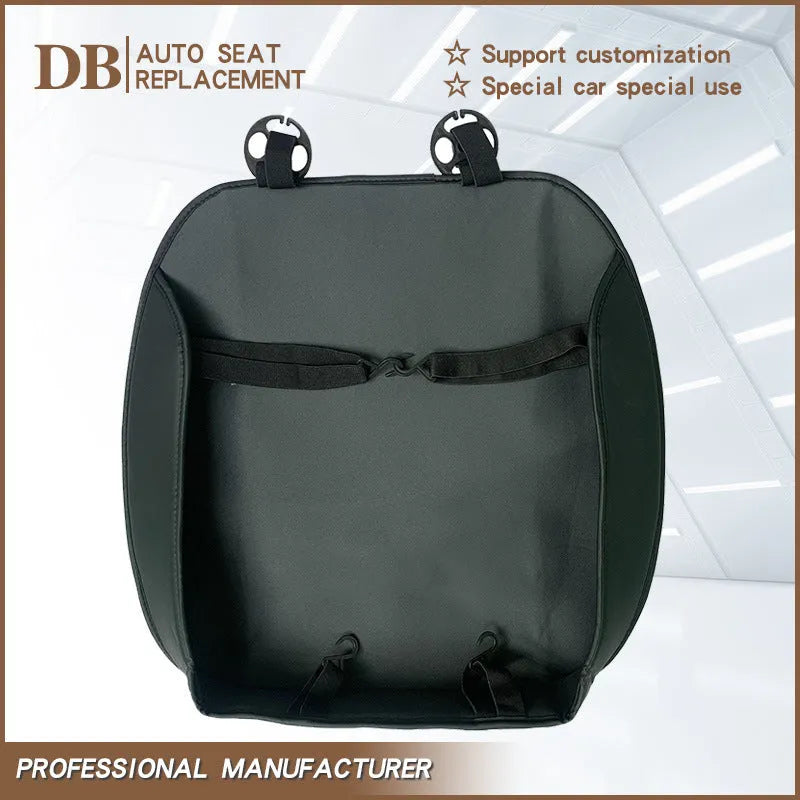 PU leather car seat cover for four-door SUV in black beige gray