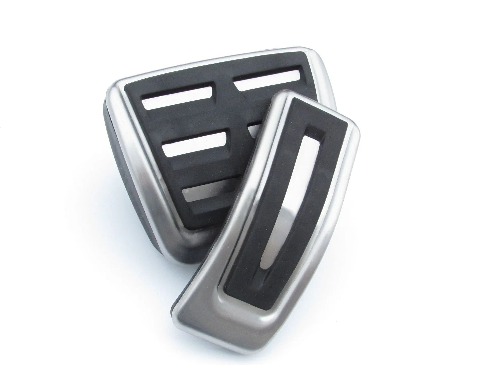 Stainless steel Porsche Macan accelerator and brake pedal set with punch-free installation design