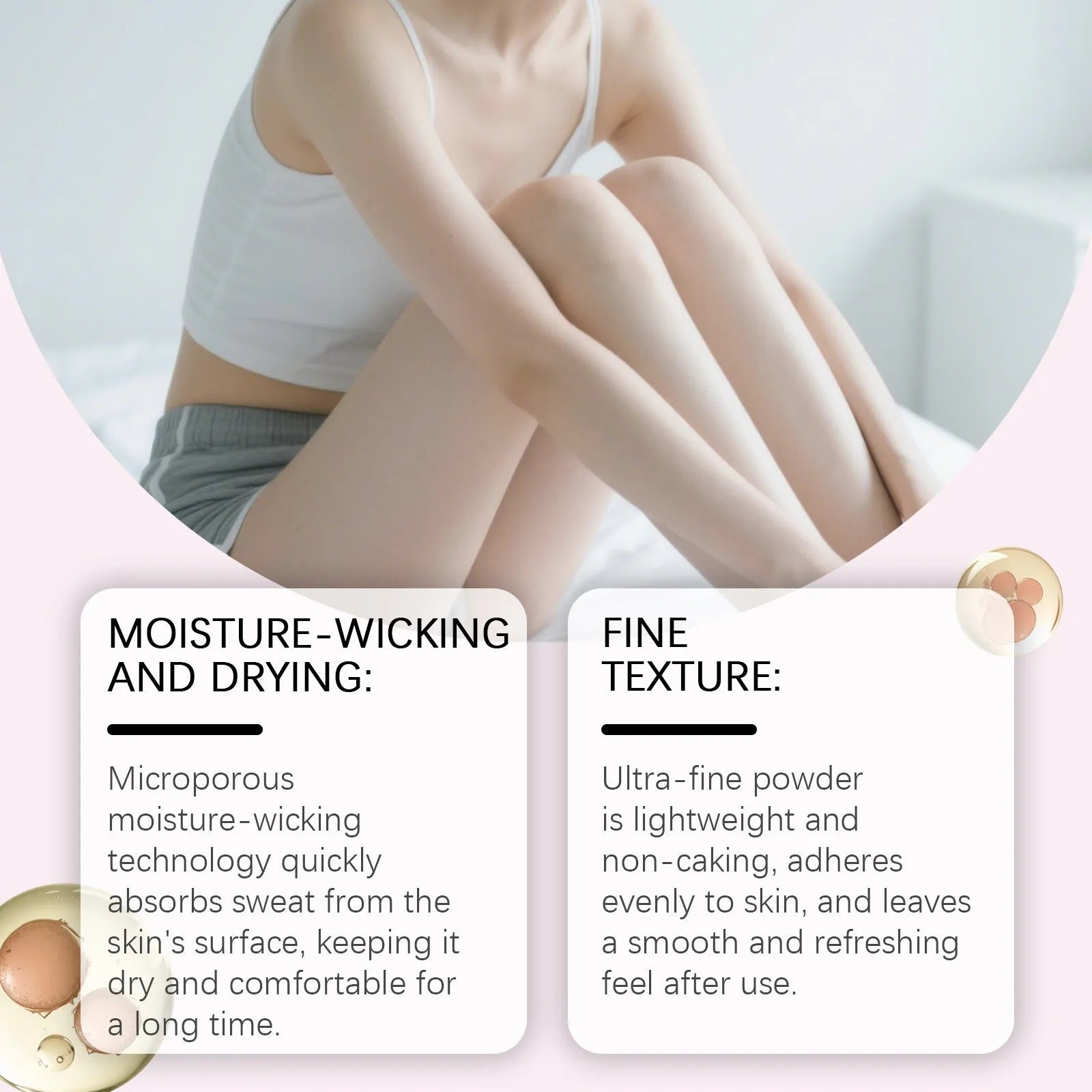 Dry Talcum Powder large capacity 100g body care kit for universal skin dry care