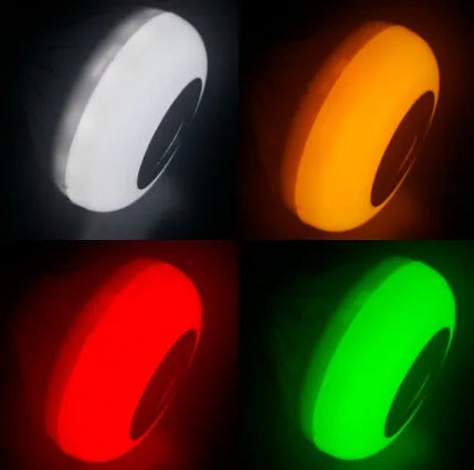 White E27 LED Bluetooth speaker bulb with remote control for 16 RGB colours