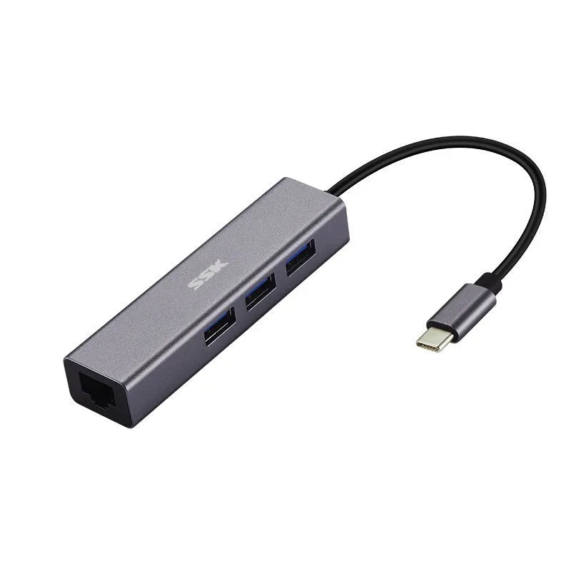 11-in-1 USB C hub adapter with HDMI VGA USB 3.0 Ethernet PD and card reader ports, metal casing