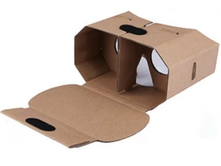 Cardboard virtual reality headset for smartphones with 4-6 inch screens