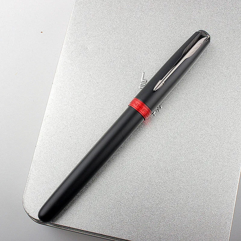 Stainless steel ballpoint pen with 0.5mm tip in various colour options