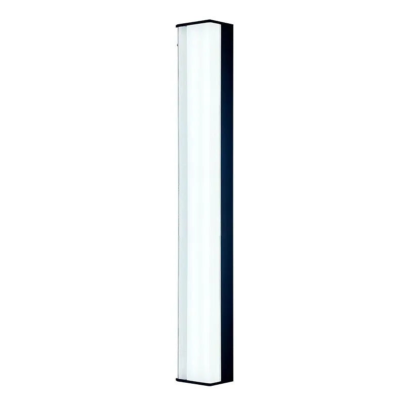 Modern outdoor wall lamp shown mounted on exterior wall, available in five size options for villa and hotel lighting