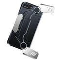 Gamepad smartphone case for iPhone showing integrated controls and available in black, red, silver colours