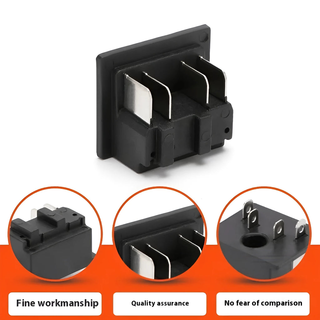 Electric tool pin copper conductive sheet socket accessory in ABS, available in 2 Feet and 4 Feet battery clip models