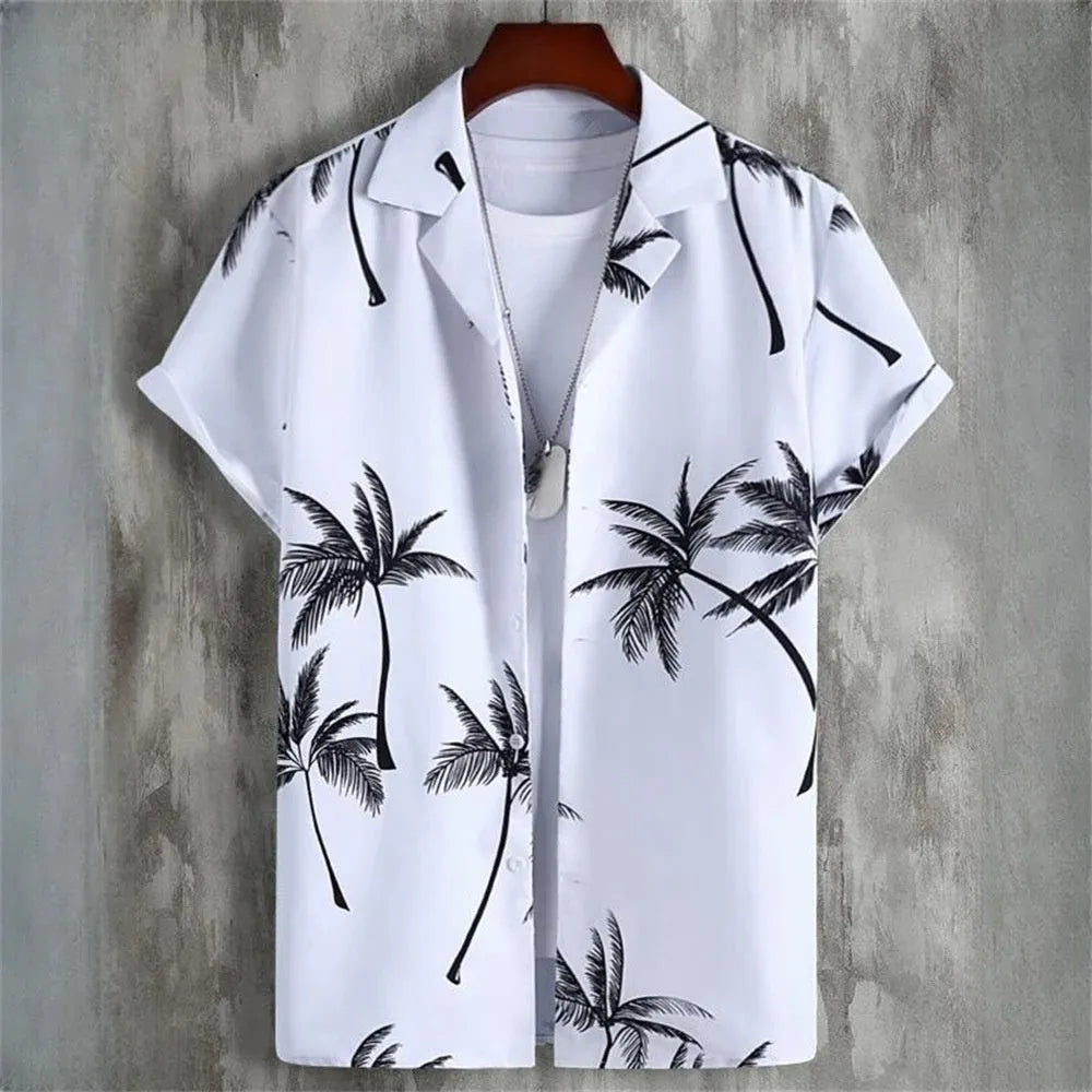 Men's camouflage pattern t-shirt with 3D digital printing and short sleeves