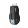Black wireless HDMI screen mirroring device for smartphone to TV display