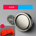 Round neodymium iron boron salvage magnet 60mm diameter 180kg pull with rope and ring