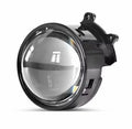 3-inch LED demon's eye lamp with modified lens, 12V 15W 6000K, aluminium case, IP68 waterproof for car motorcycle off-road vehicle