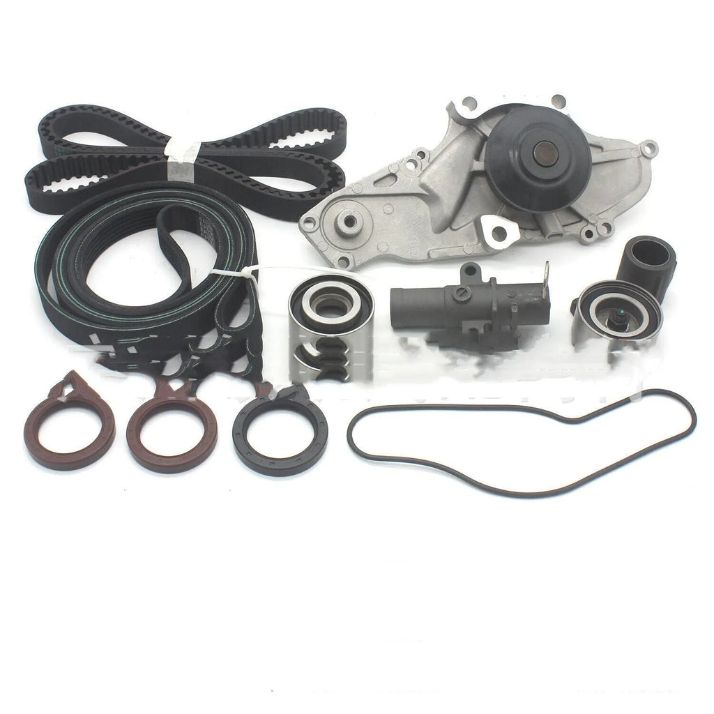 Metal belt and water pump assembly components for engine cooling system maintenance