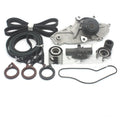 Metal belt and water pump assembly components for engine cooling system maintenance