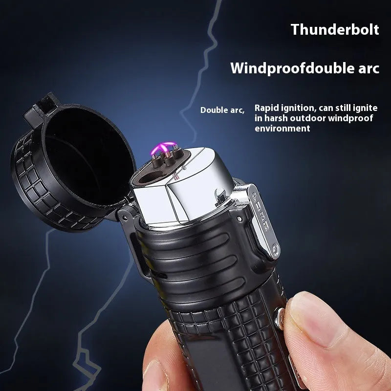 TH727 multi-function waterproof metal torch lighter in five colour options