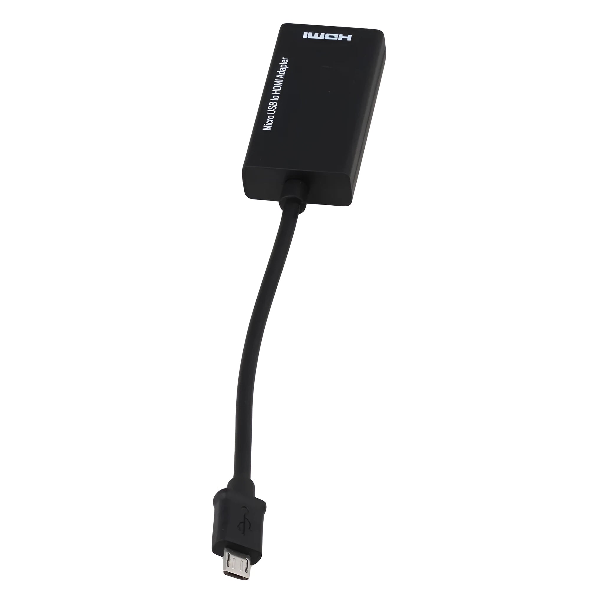 Black HD to HDMI adapter converter cable with 3.5mm audio port for connecting cameras to monitors