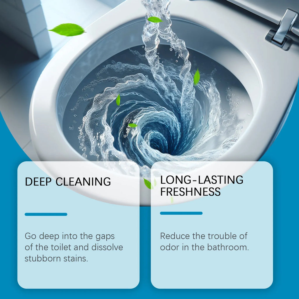 Toilet cleaning powder sachets for removing urine stains and odours, 120g pack containing four 30g units