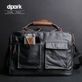 Dpark black laptop bag with single shoulder strap for 14 or 15 inch devices including Lenovo