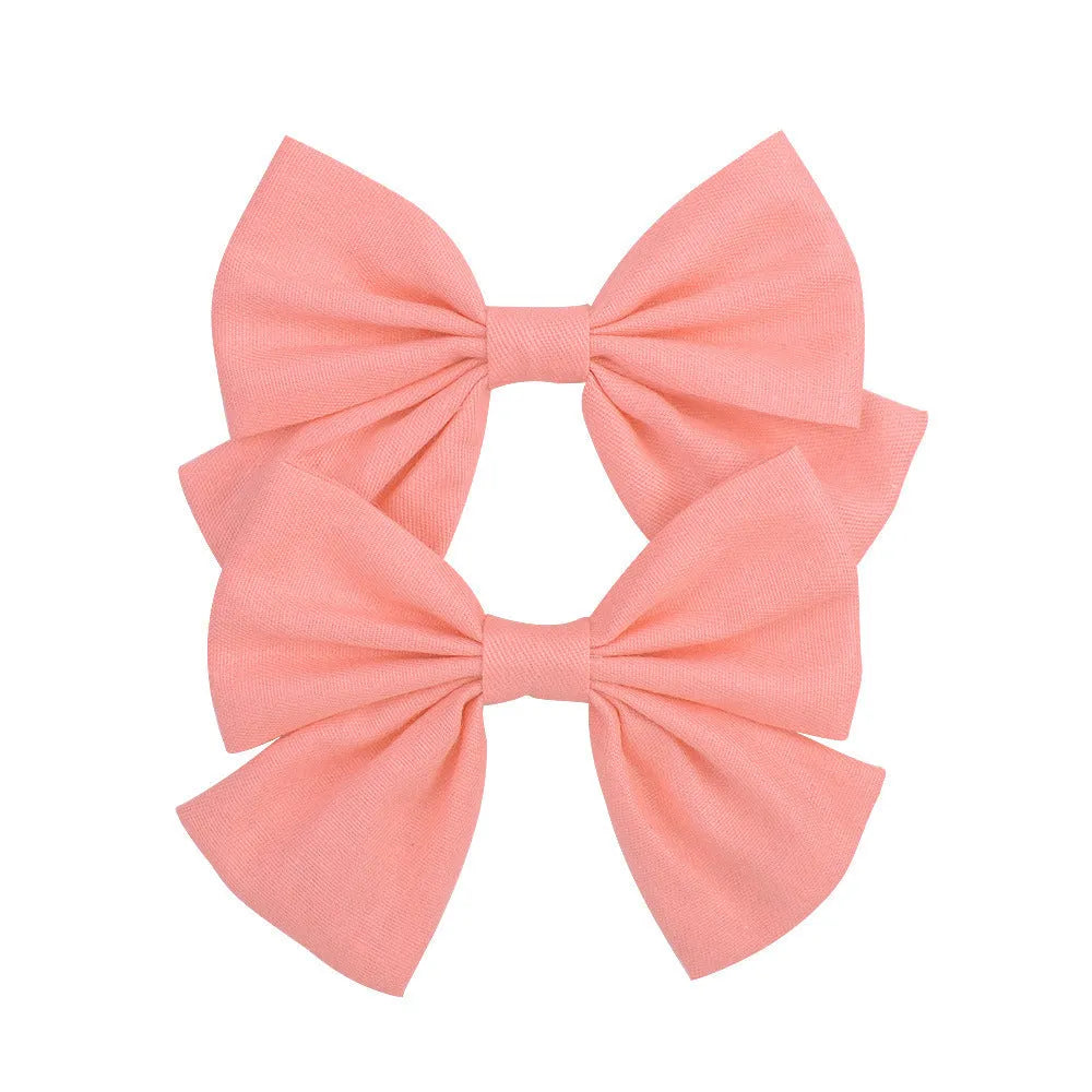Handmade duckbill hair clip bowknot design children European American style individually packed