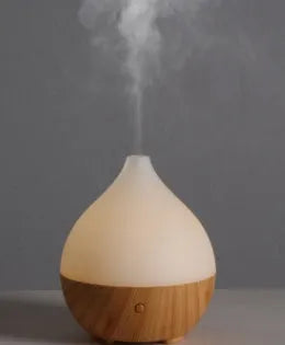 Asakusa wood grain finish vase-shaped USB aroma diffuser with 100ml tank