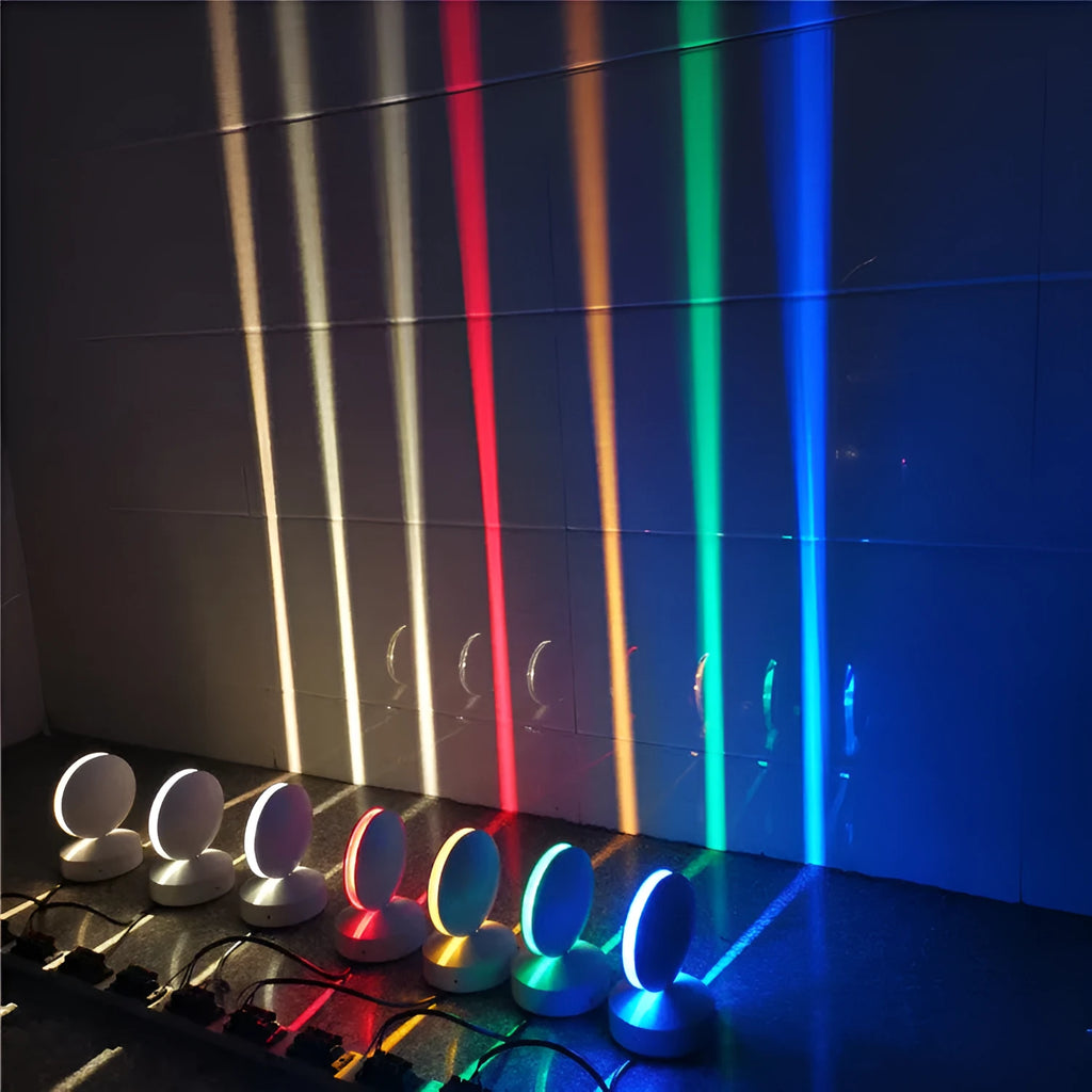 Aluminium corridor wall spotlight bar lamp with glass lens and multi-colour LED lighting