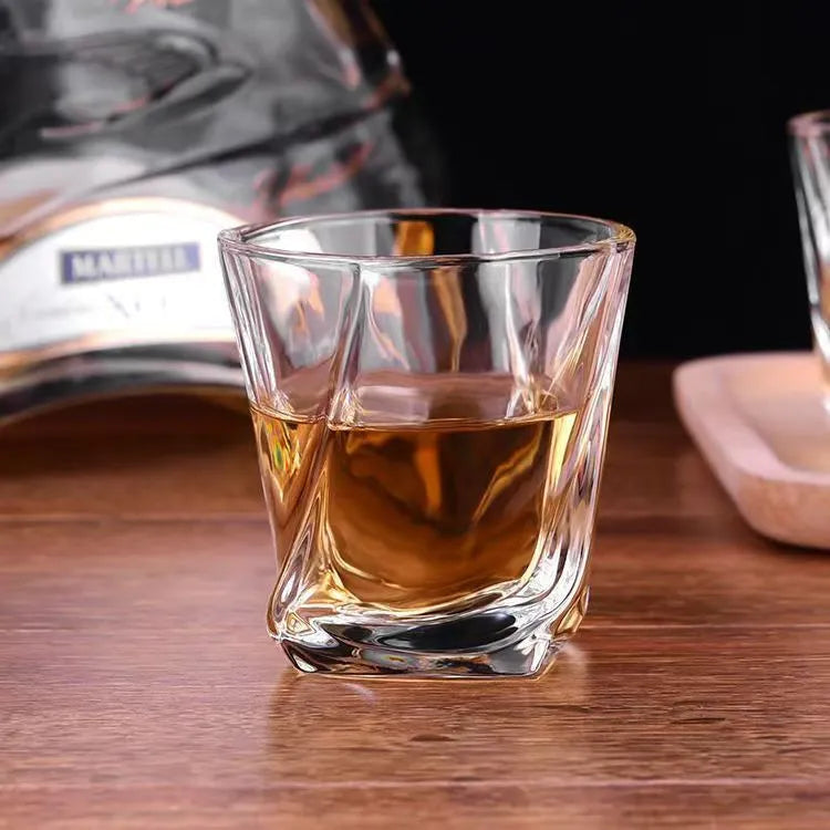 150ml transparent glass whiskey swing glass with light luxury style, single or set options