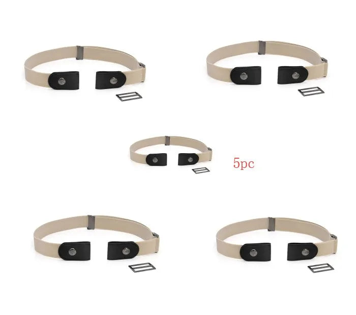 Imitation leather belt with square alloy buckle and car suture stitching on neutral background