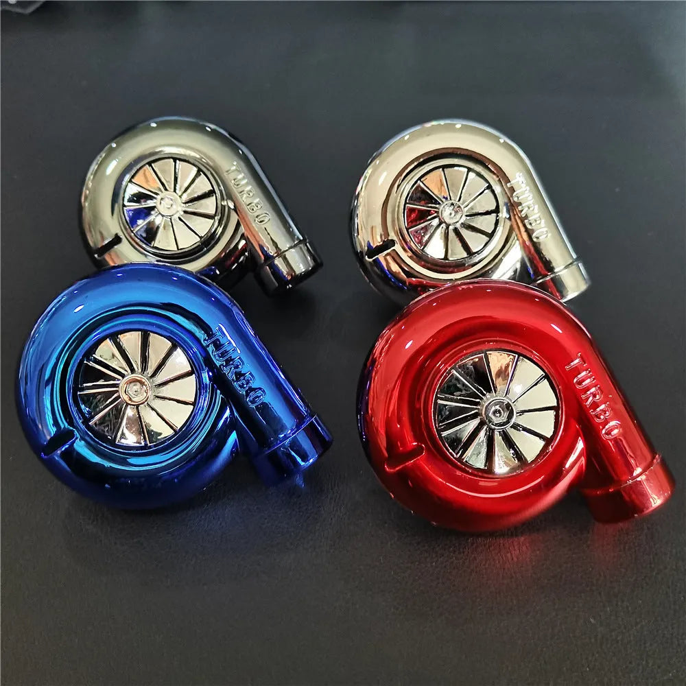 TURBO air outlet scented freshener in sapphire blue mounted on car vent for decoration and fragrance