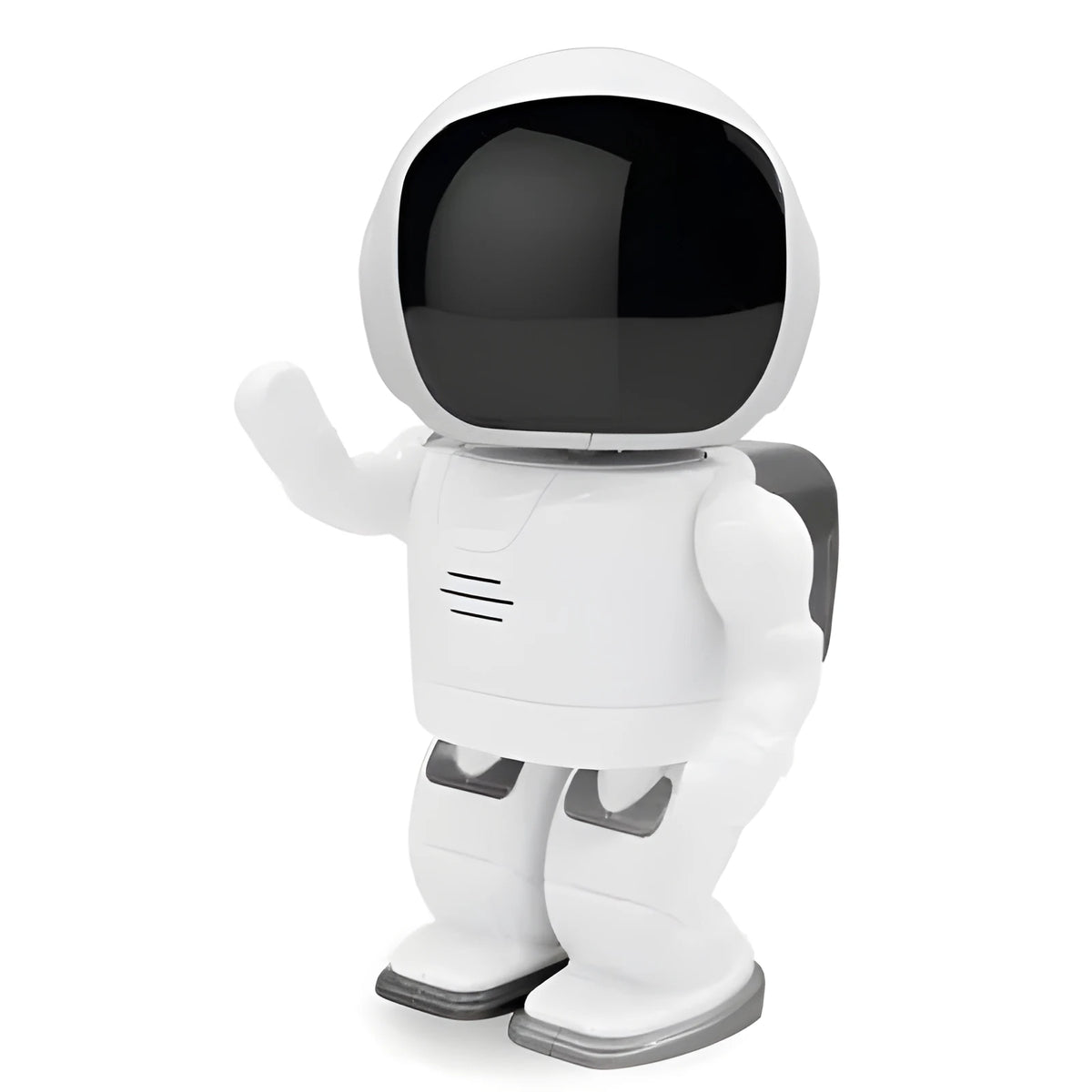 Astronaut robot camera with 3.6mm lens, night vision, two-way audio, 355° pan, 45° tilt, black or white