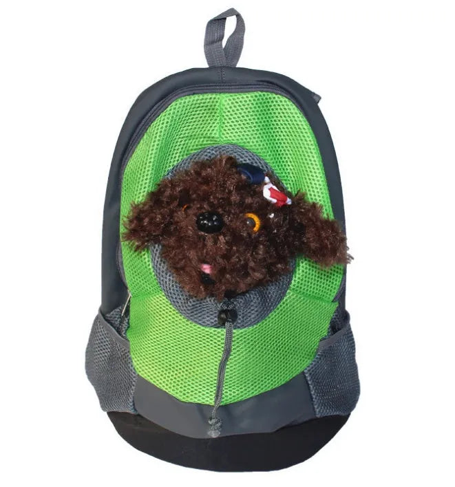 Breathable nylon pet backpack for small dogs and cats under 20 kg, available in seven colours and sizes L and S