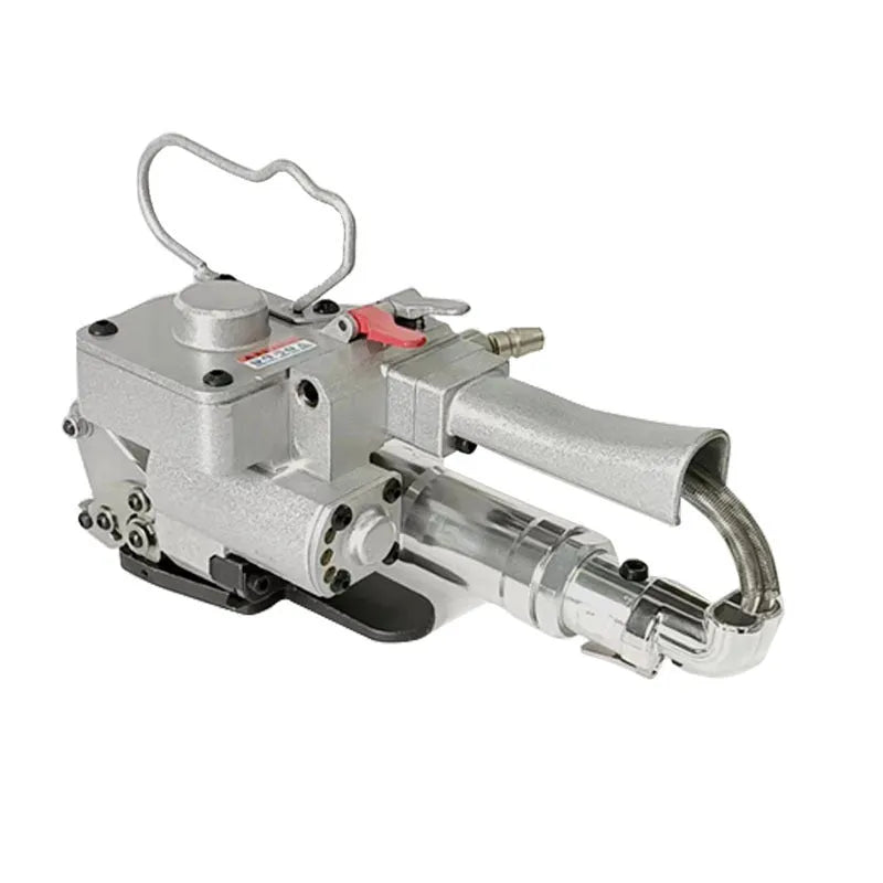 Pneumatic A19 handheld packer for semi-automatic strapping with 16-19mm ribbon width and XQD-A19 split belt design.
