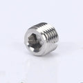 Stainless steel hexagon plug for 3/8 inch bulkhead pipe fitting