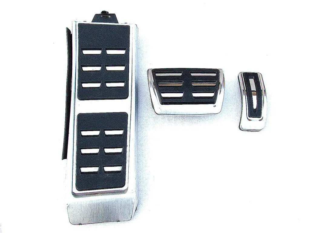 Stainless steel Porsche Macan accelerator and brake pedal set with punch-free installation design