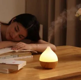 Asakusa wood grain finish vase-shaped USB aroma diffuser with 100ml tank
