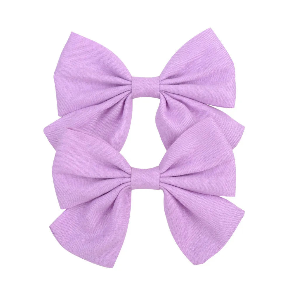 Handmade duckbill hair clip bowknot design children European American style individually packed