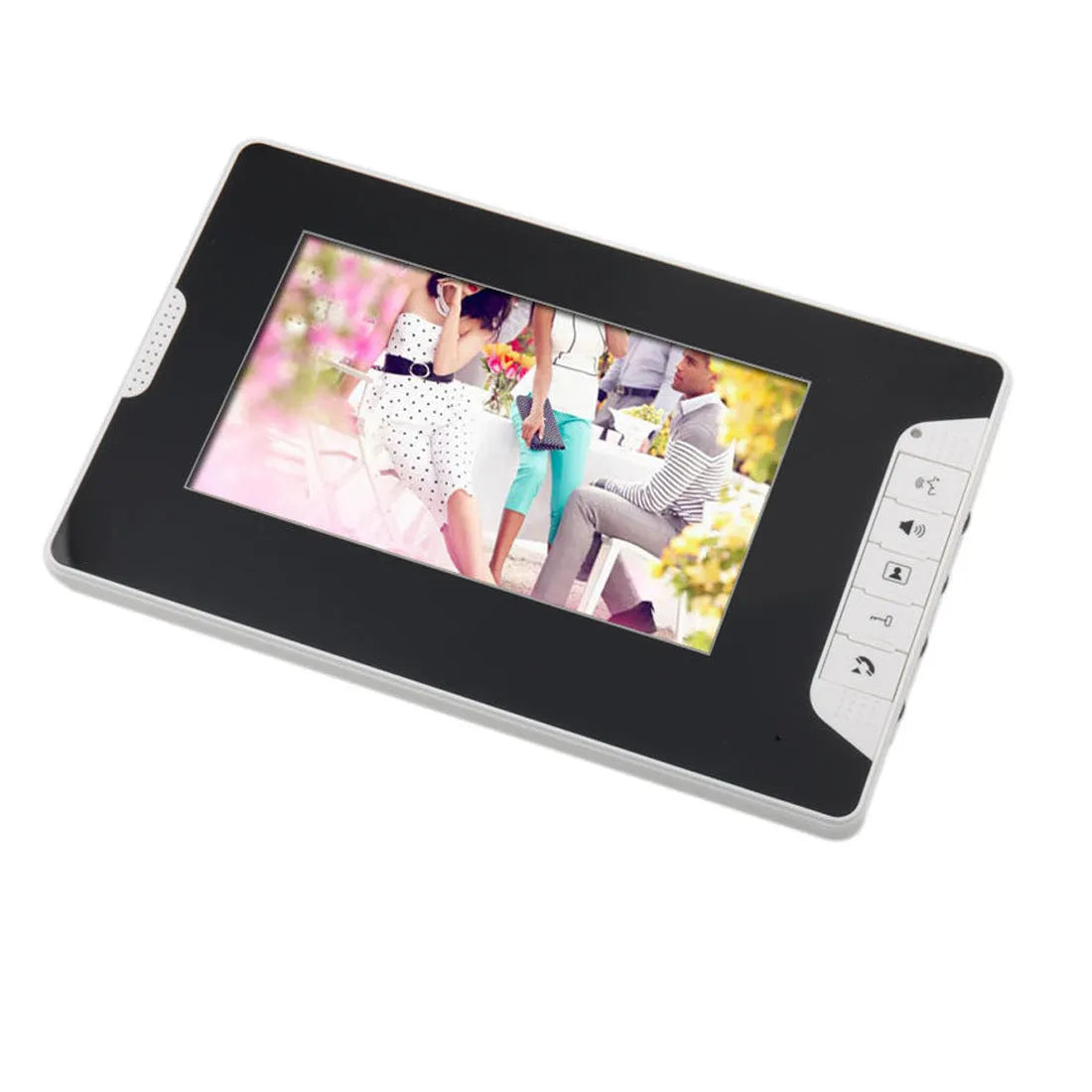7-inch HD video door phone intercom system with indoor monitor and outdoor waterproof camera.