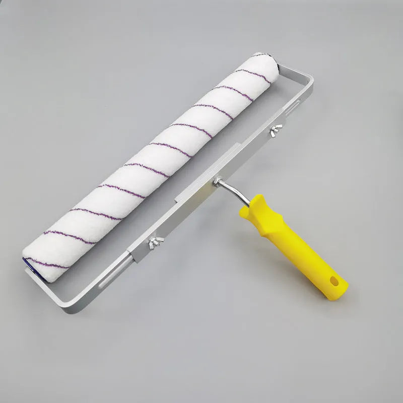 18-inch black paint roller kit with extension pole and three brush heads for wall and ceiling painting