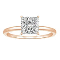 Simple geometric 925 silver ring for women in silver, gold, and rose gold finishes.