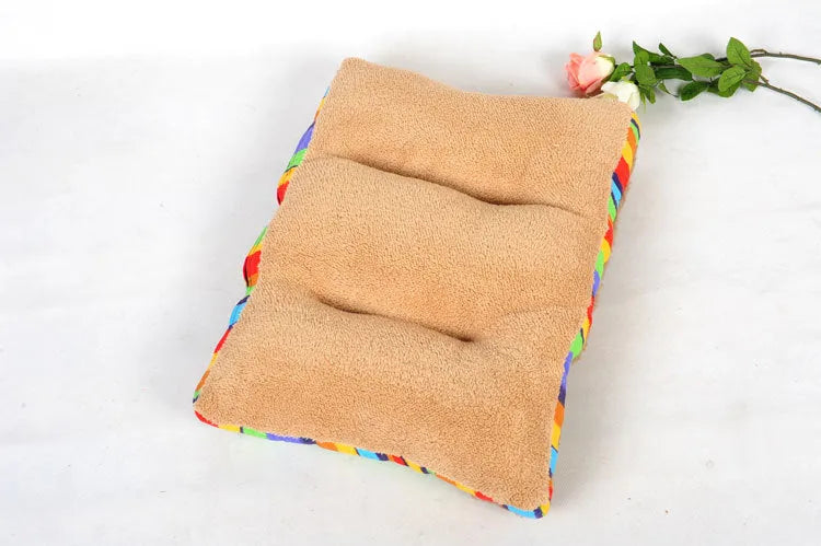 Brown dog mat mattress seat cushion 90 x 75 x 17cm with suede side