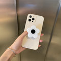 Cute flower phone case in pink or white for iPhone models including XR, XS, 11, 12 and 13